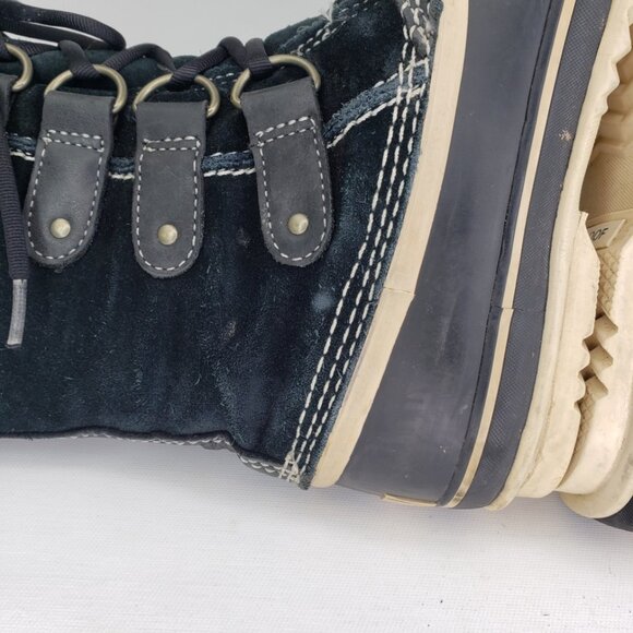 Sorel Joan Of Arctic Tall Snow Winter Boots Women’s Sz 7 Black Faux Fur - Picture 8 of 12